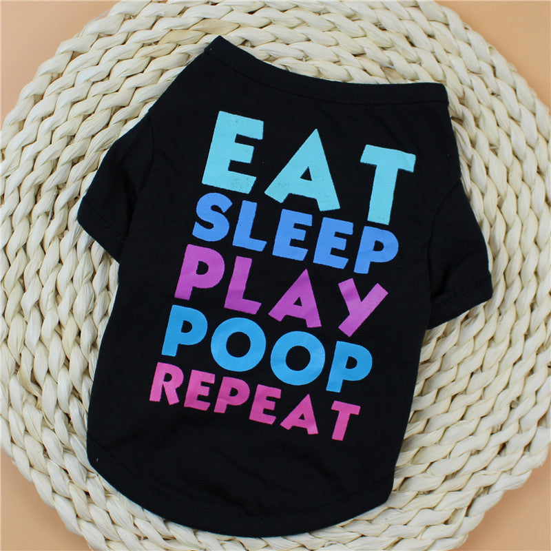 Eat Sleep Play Poop Repeat Dog Shirt