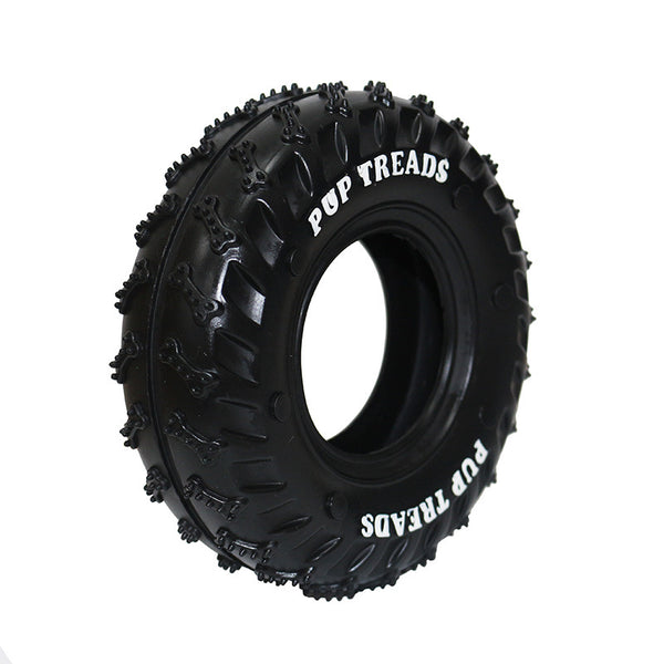 Tire Dog Toy - Durable Rubber Chew Toy