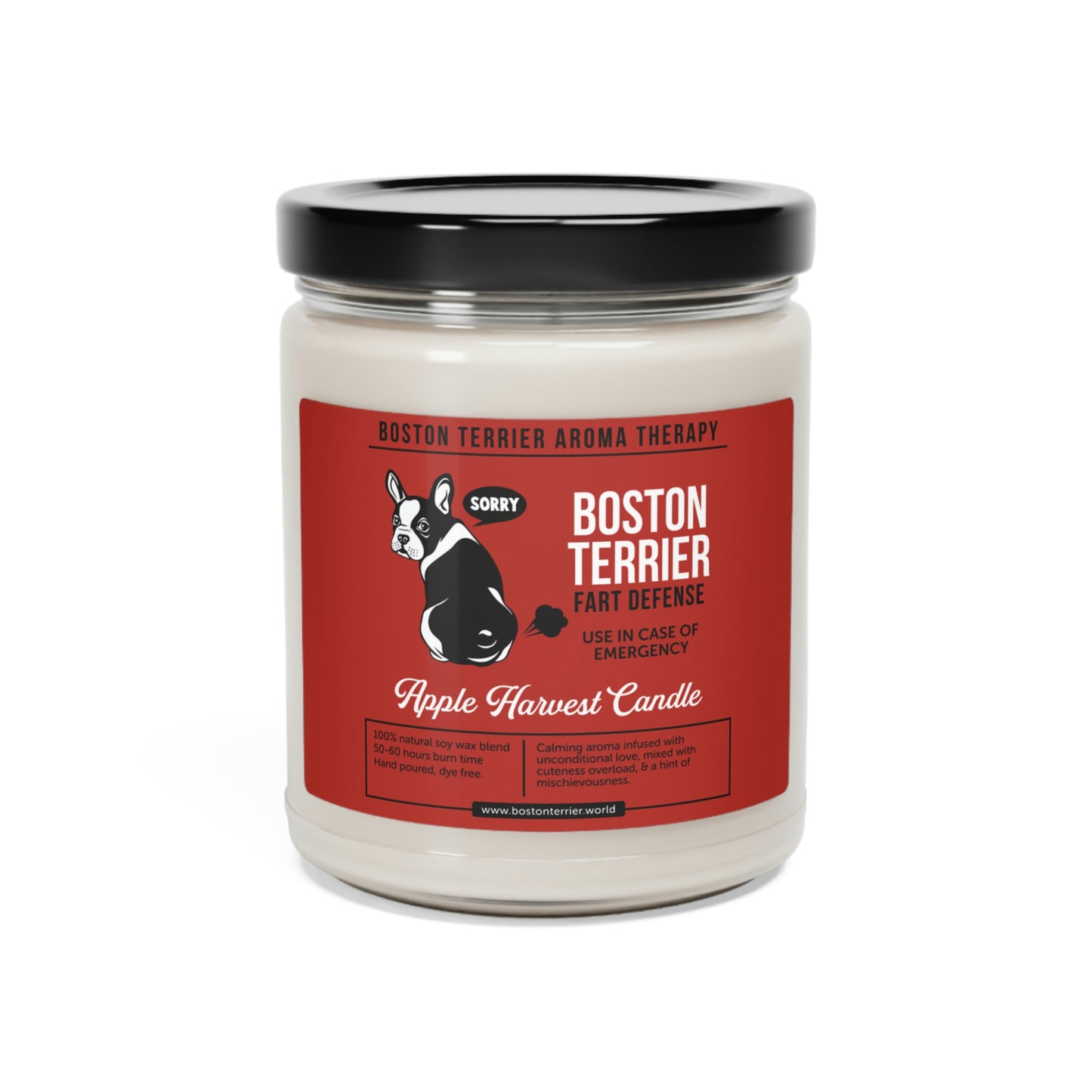 Apple Harvest Candle - Boston Terrier Aroma Therapy
