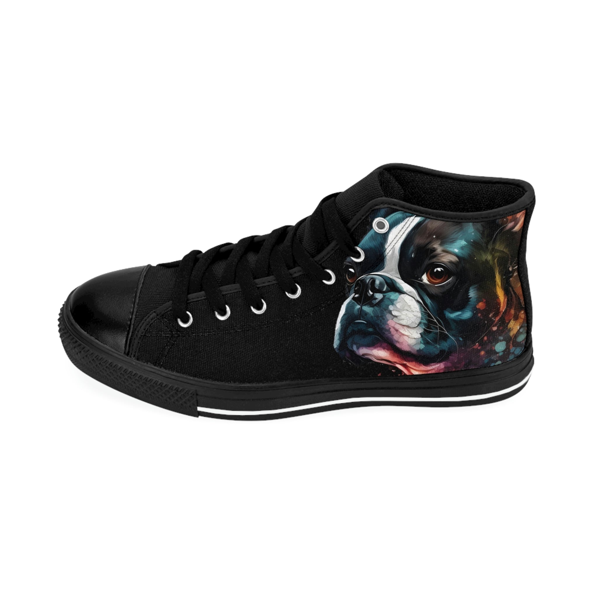 Boston Terrier Art - Women's Classic Sneakers