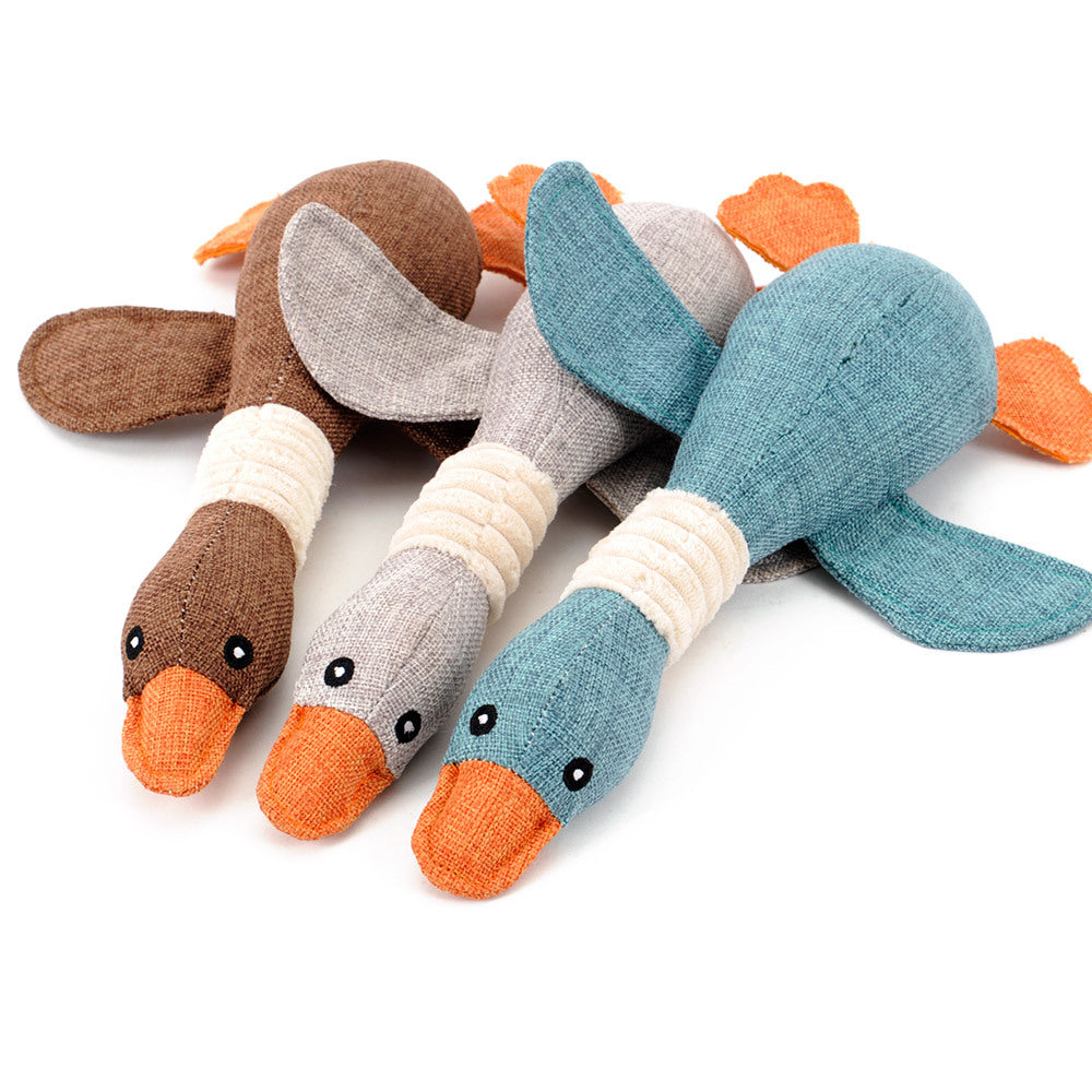 Goose Squeaking Dog Toy