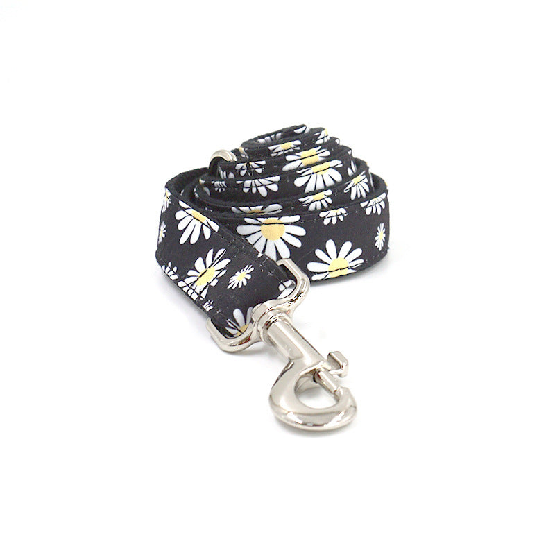 Daisy Dog Collar Bow Tie Leash Set