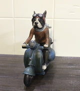 Boston Scooter Rider Figurine - Front view