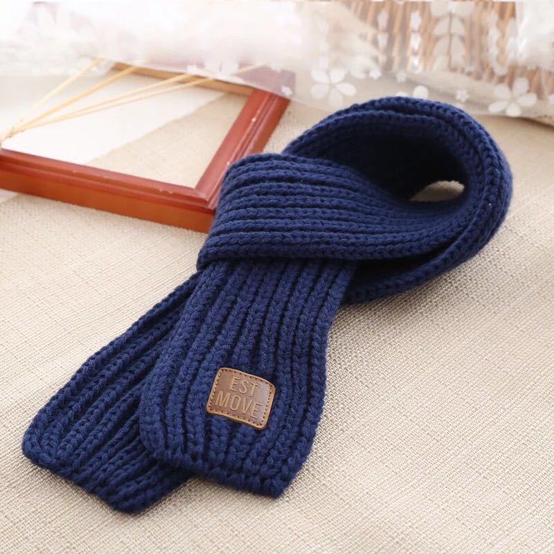 Knitted Wool Winter Dog Scarf