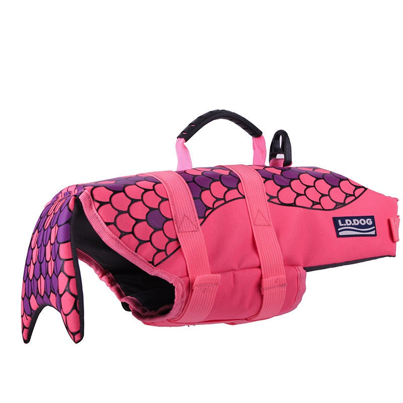 Mermaid Dog Swimming Life Vest
