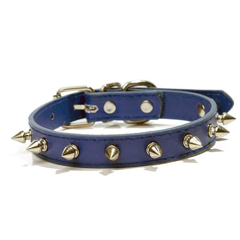 Spiked Studded PU Leather Dog Collar