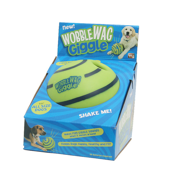 Wobble Giggle Ball - Interactive Dog Toy With Sounds