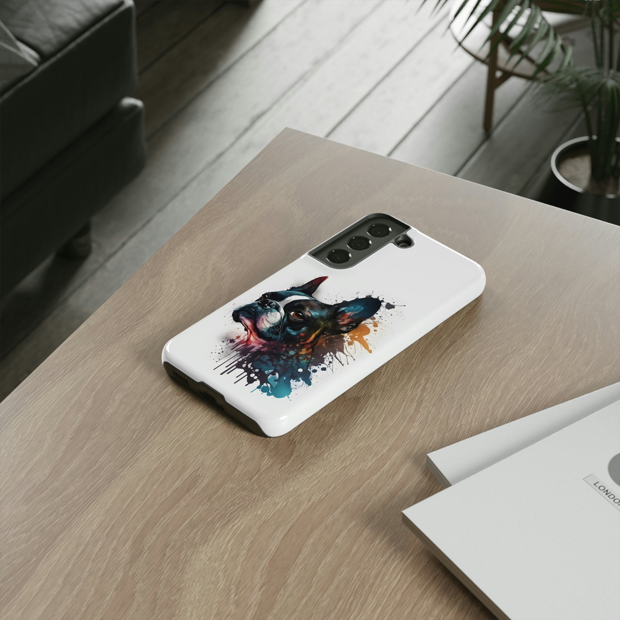 Boston Terrier Art on Samsung Tough Cases