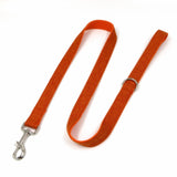 Orange Dog Collar Bow Tie Leash Set