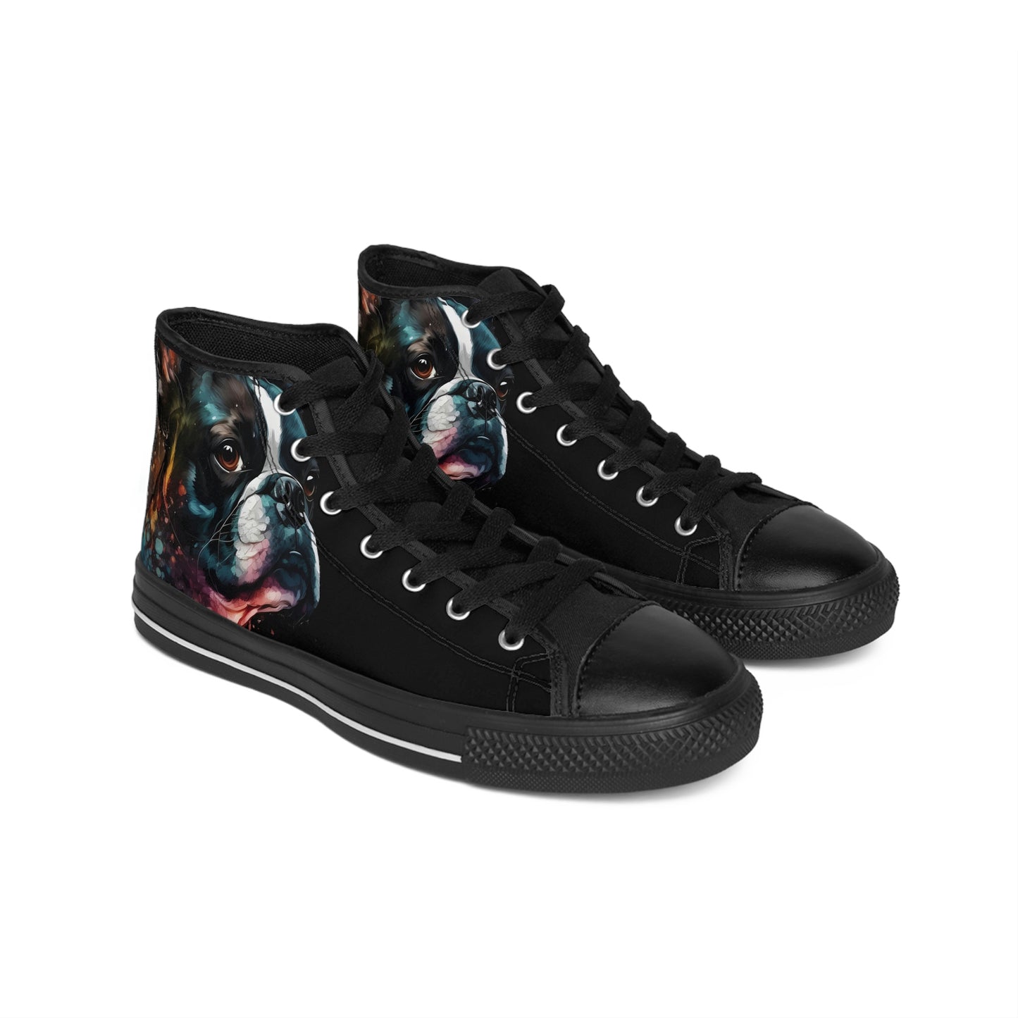Boston Terrier Art - Men's Classic Sneakers