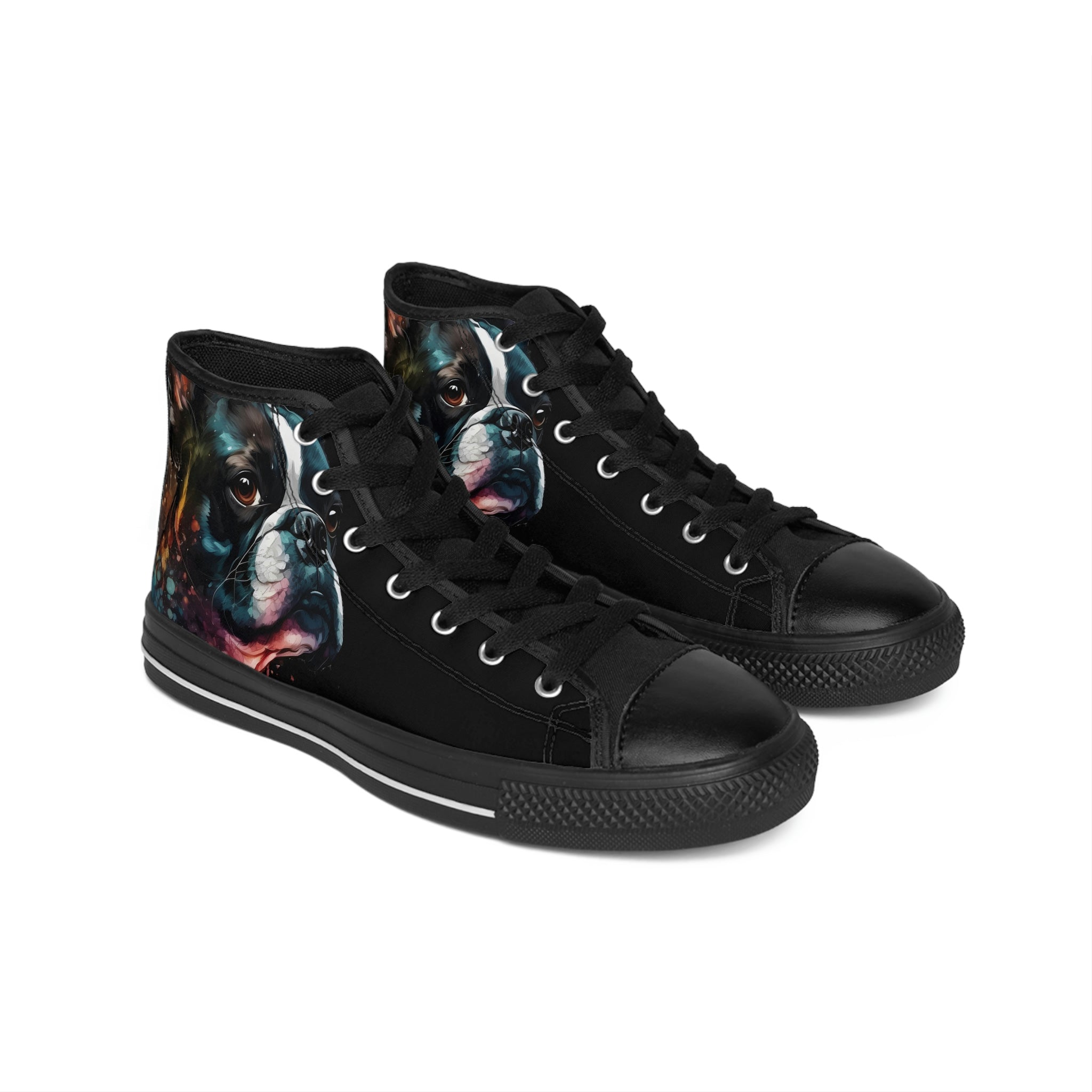 Boston Terrier Art - Men's Classic Sneakers