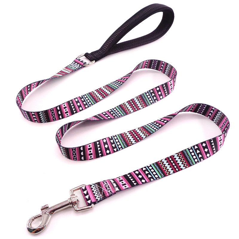 Colorful and Floral Dog Leash