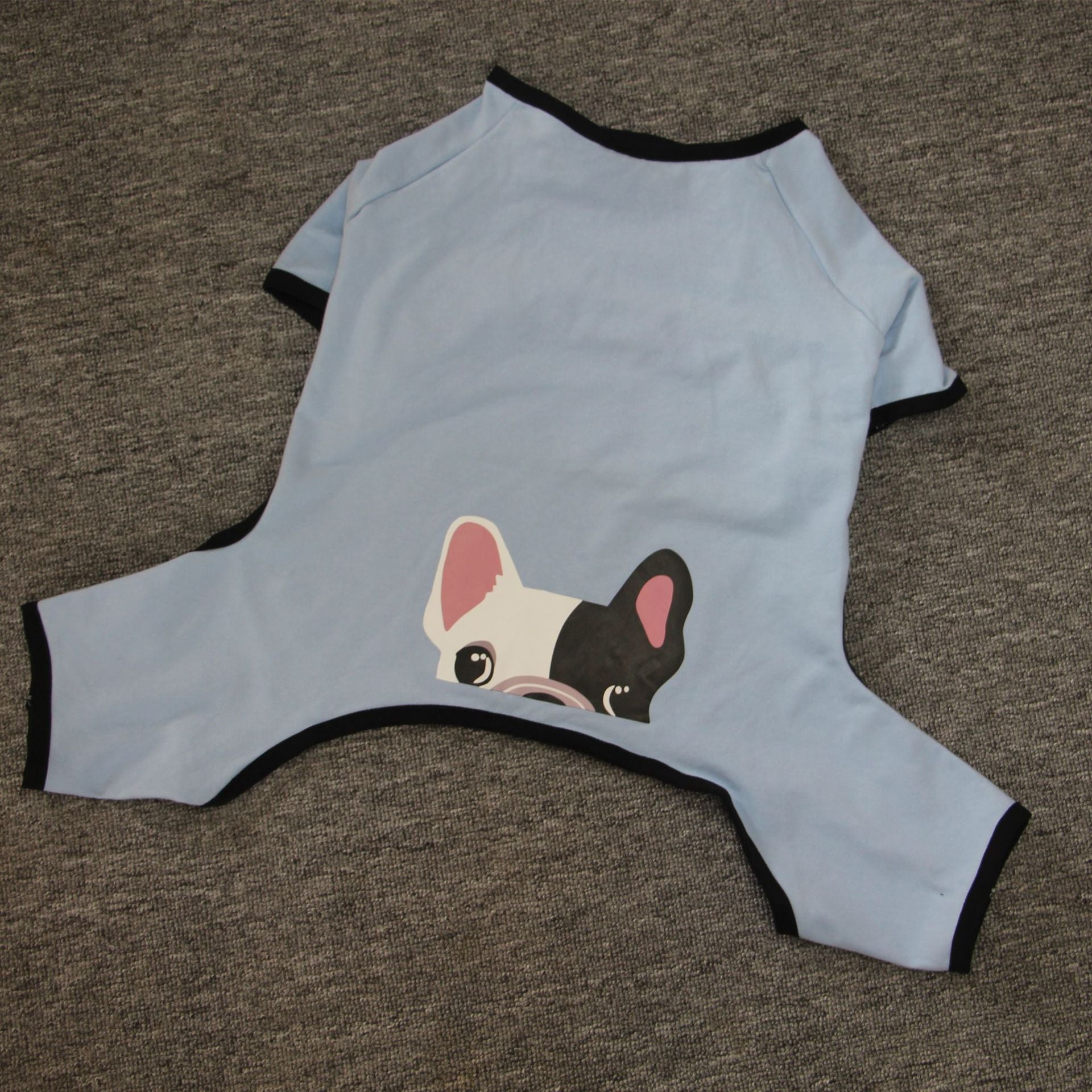 Boston Terrier Dog Four-Legged Cotton Printed Pajamas