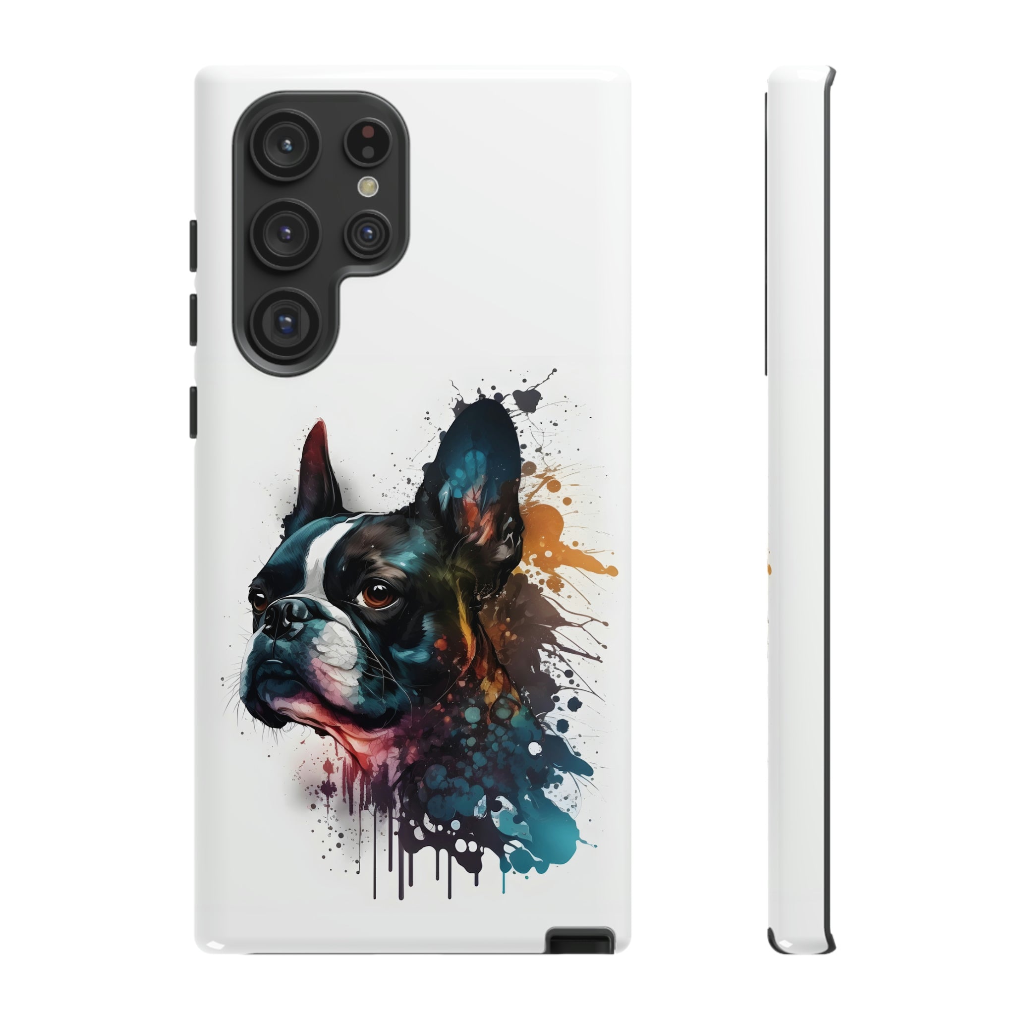 Boston Terrier Art on Samsung Tough Cases