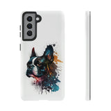 Boston Terrier Art on Samsung Tough Cases