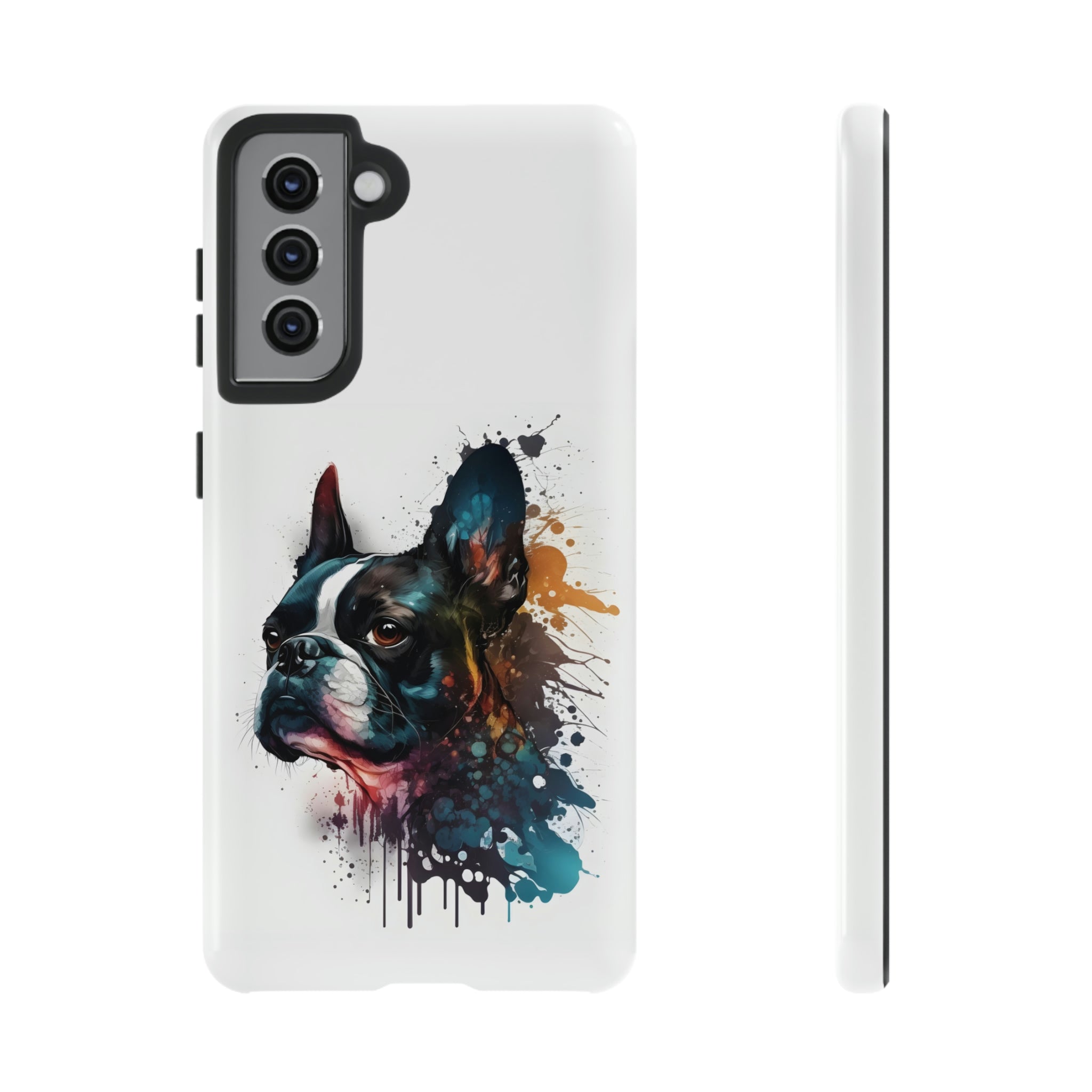 Boston Terrier Art on Samsung Tough Cases