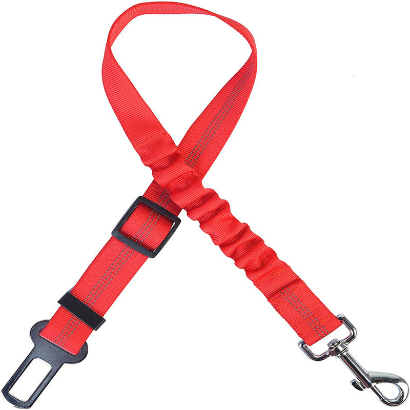 Dog Car Seat Belt with Elastic Bungee Buffer