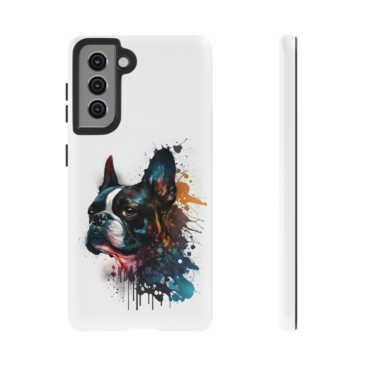 Boston Terrier Art on Samsung Tough Cases