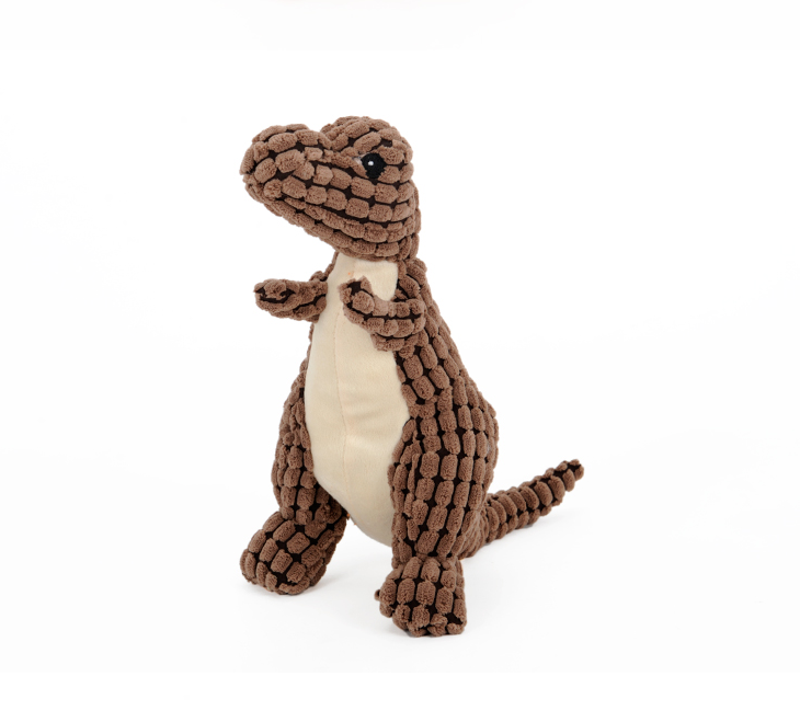 Plush Dinosaur Dog Toy