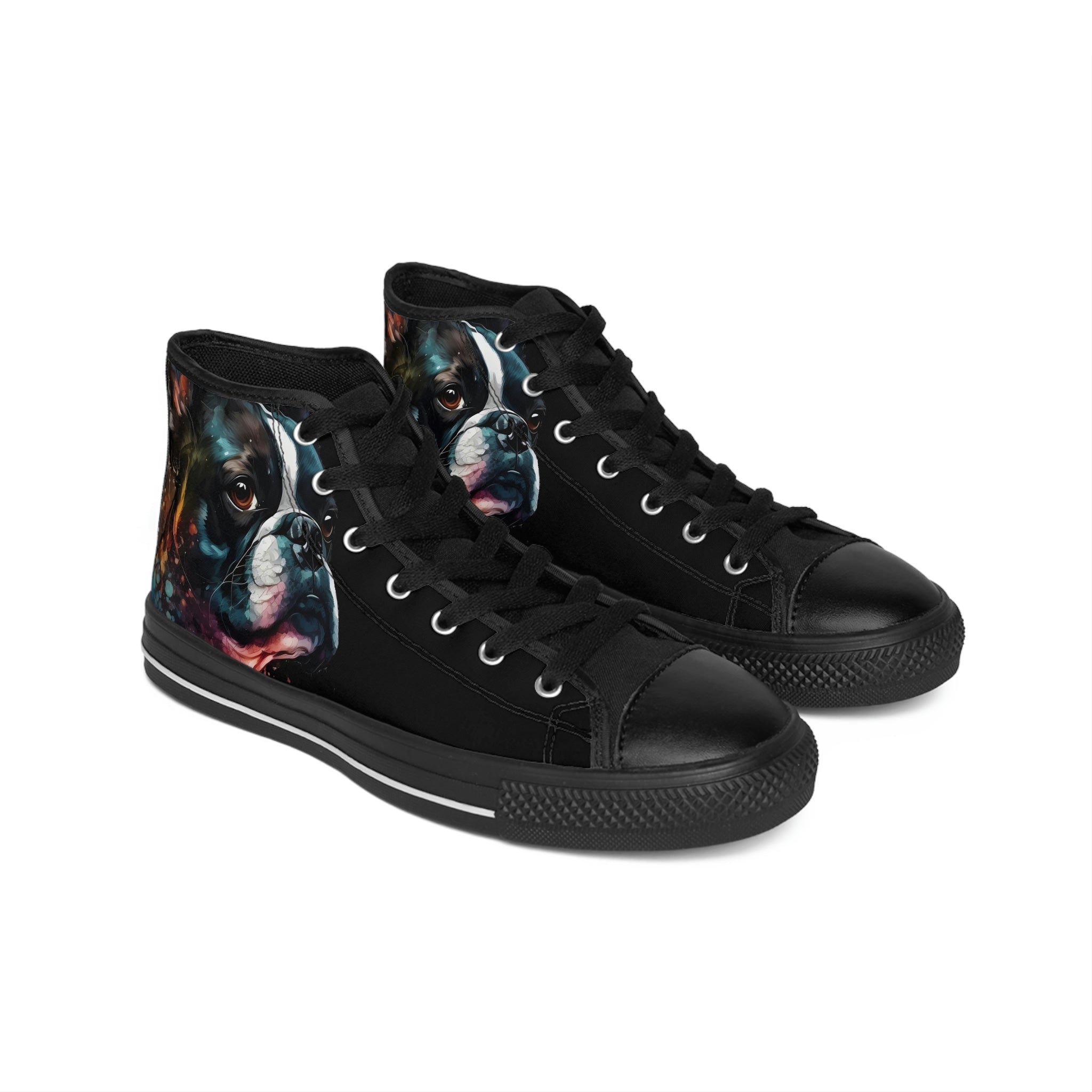 Boston Terrier Art - Women's Classic Sneakers