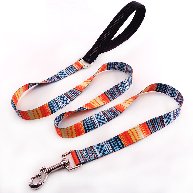 Colorful and Floral Dog Leash