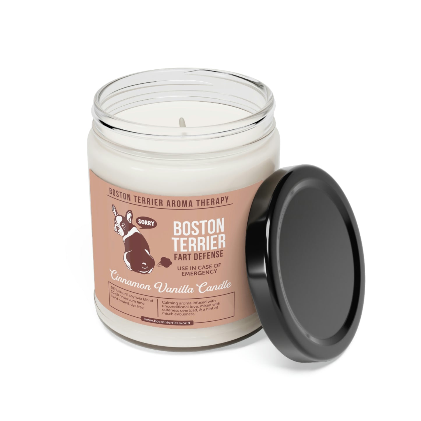 Cinnamon Vanilla Candle - Boston Terrier Aroma Therapy