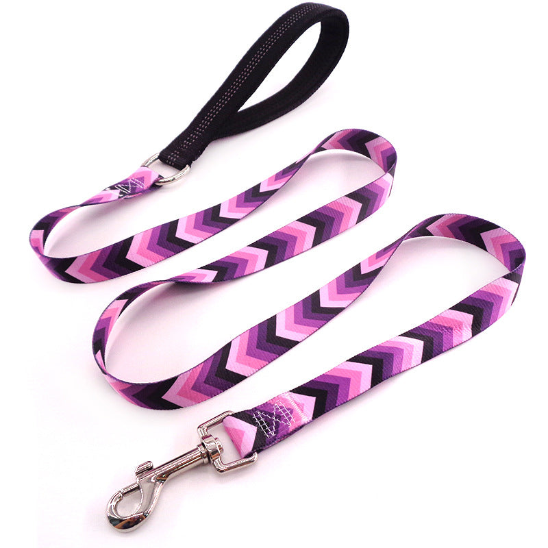 Colorful and Floral Dog Leash