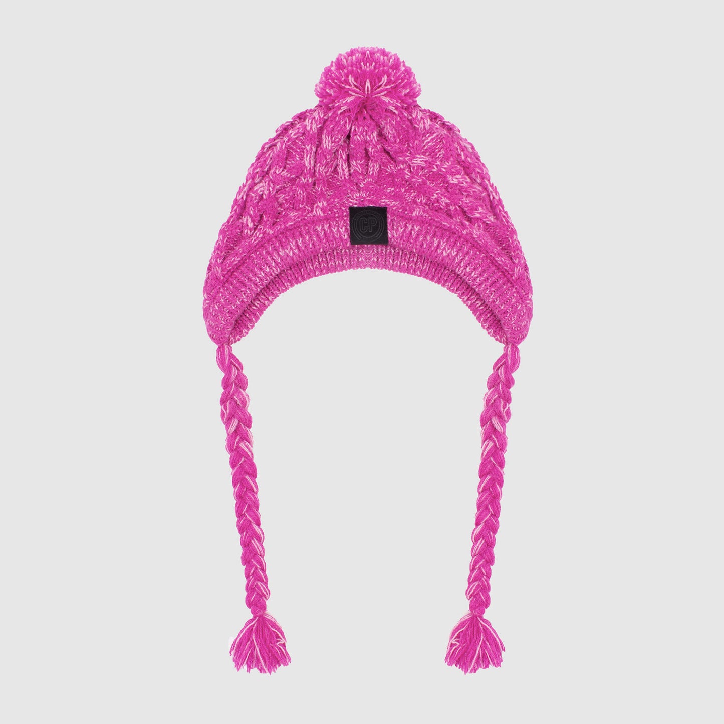 Wool Dog Beanie With Ear Holes Dog Winter Hat Toque - Pink