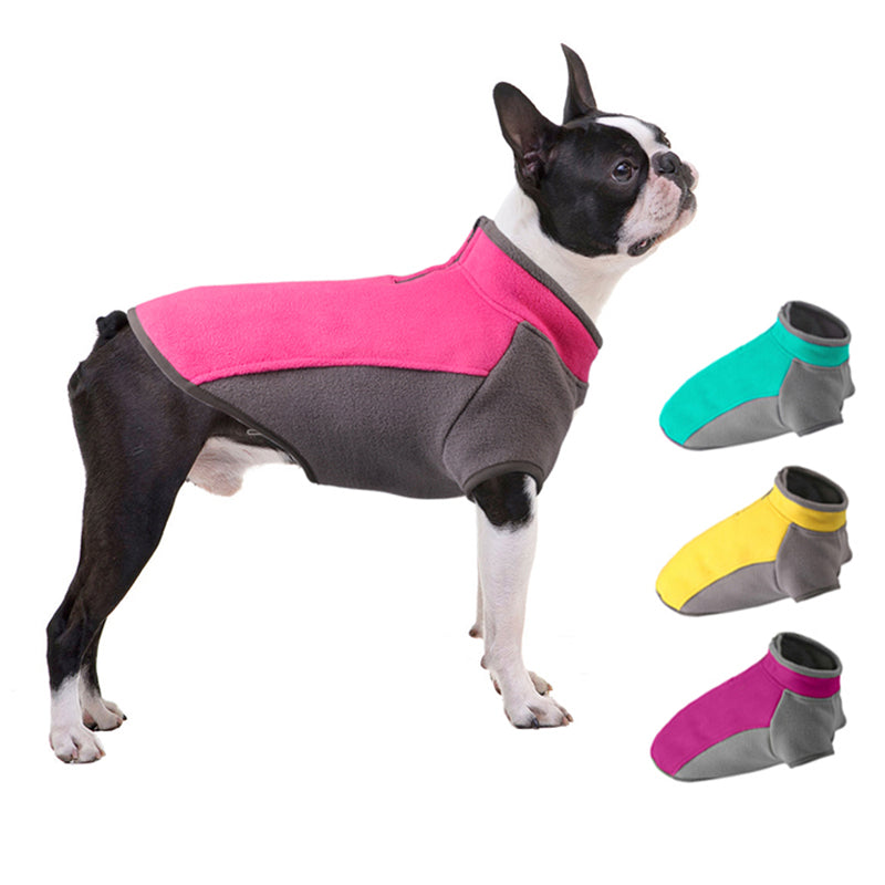 Warm & Stretch Fleece Dog Sweater - Boston Terrier