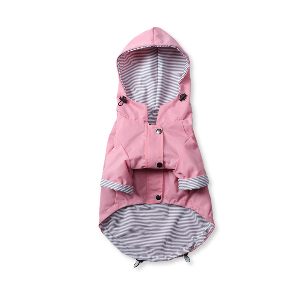 Windproof British Retro Dog Raincoat