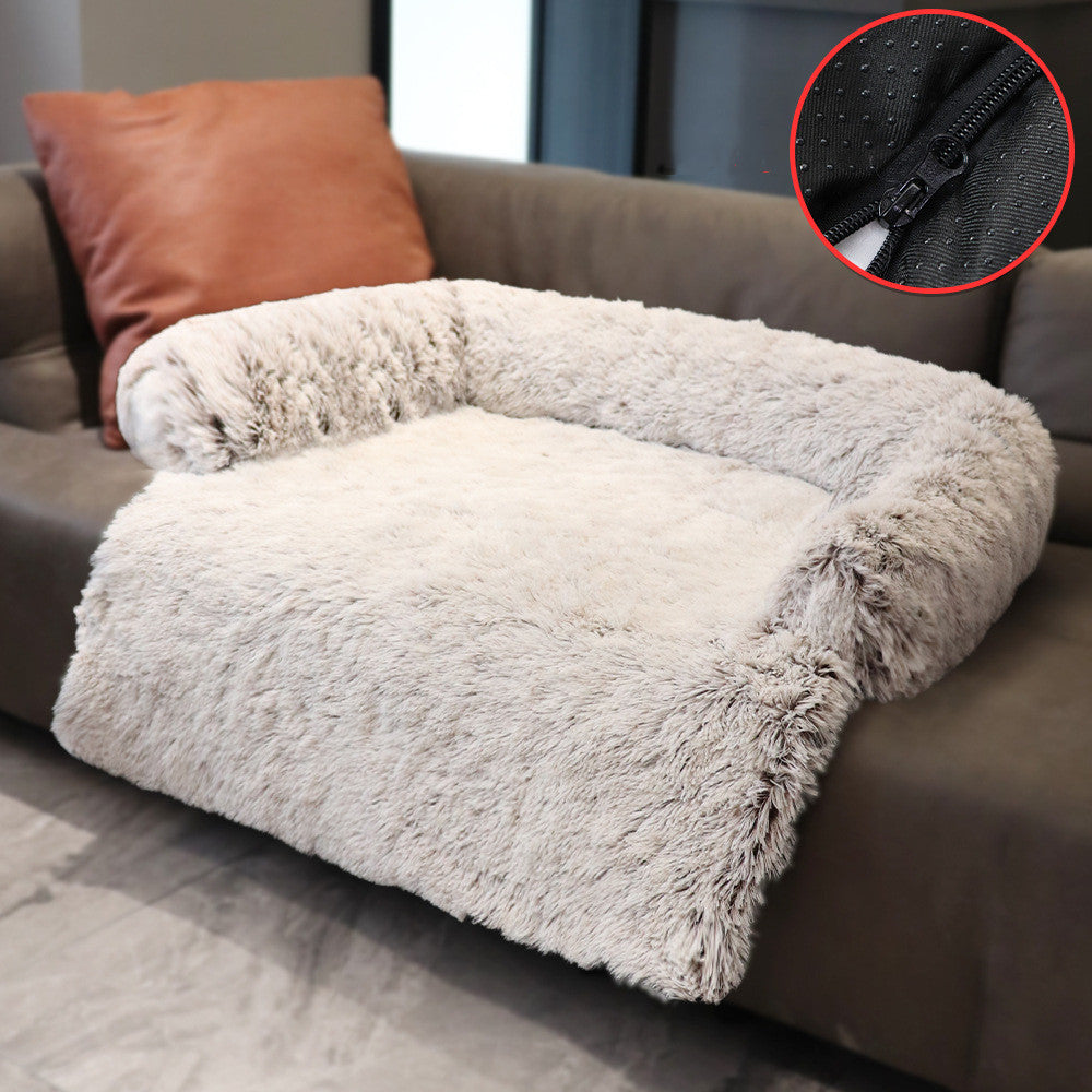 Plush Blanket Sofa Dog Bed