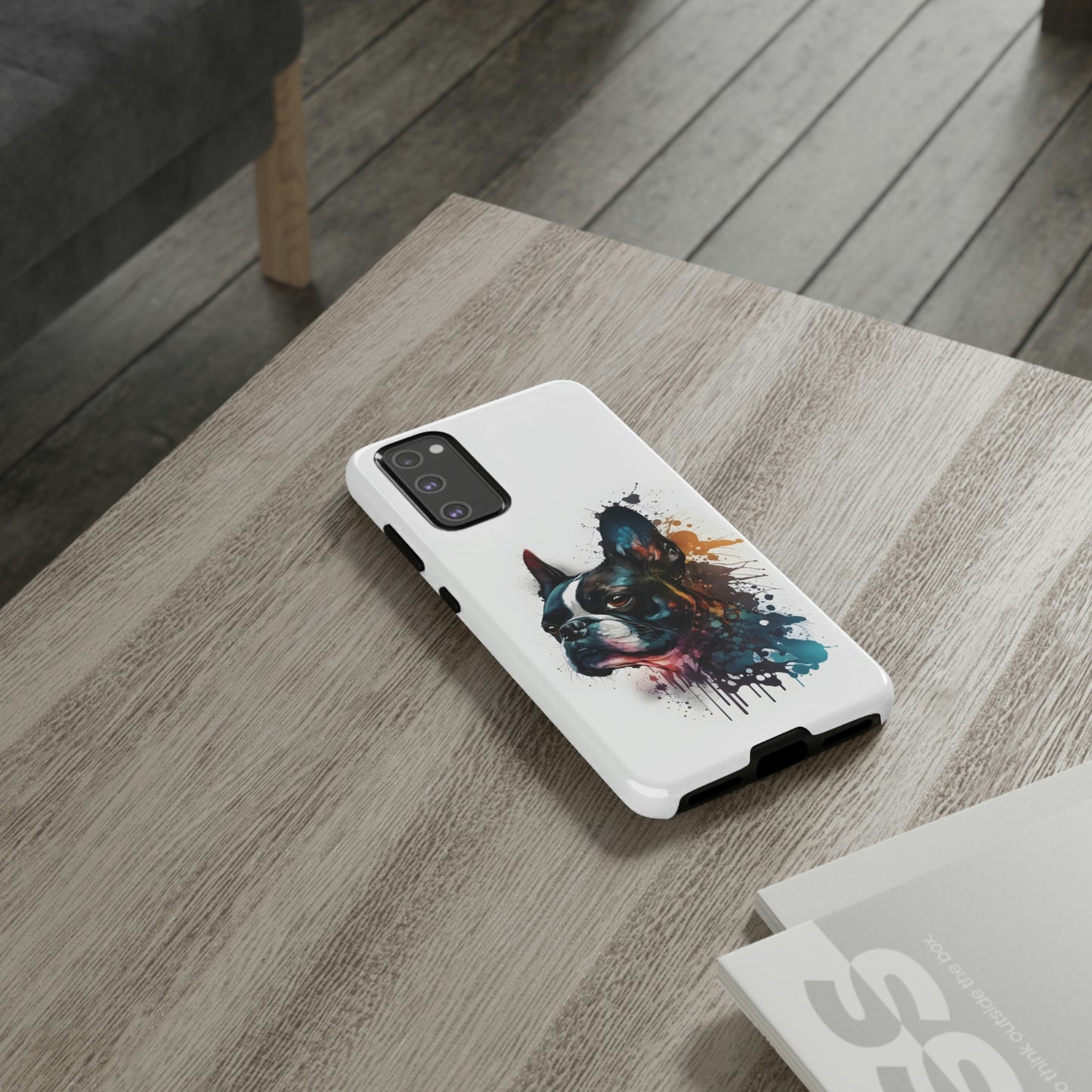 Boston Terrier Art on Samsung Tough Cases