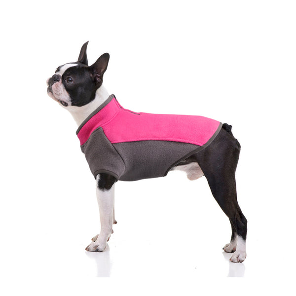 Warm & Stretch Fleece Dog Sweater - Pink