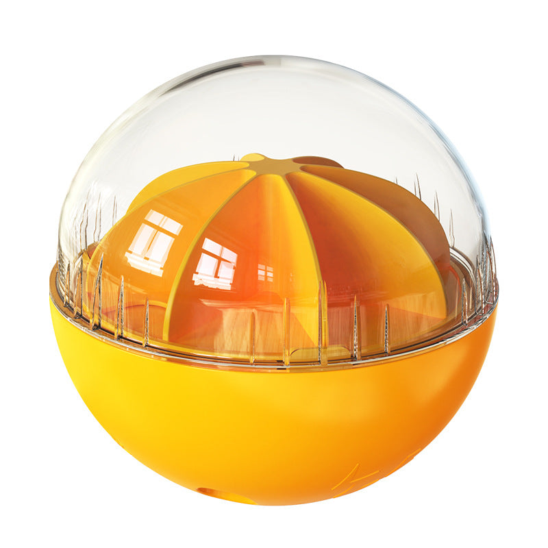 Adjustable Feeding Puzzle Ball Dog Toy - Orange