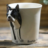 Hand Drawn 3D Boston Terrier Mug