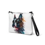Boston Terrier Art on Crossbody bag
