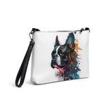 Boston Terrier Art on Crossbody bag