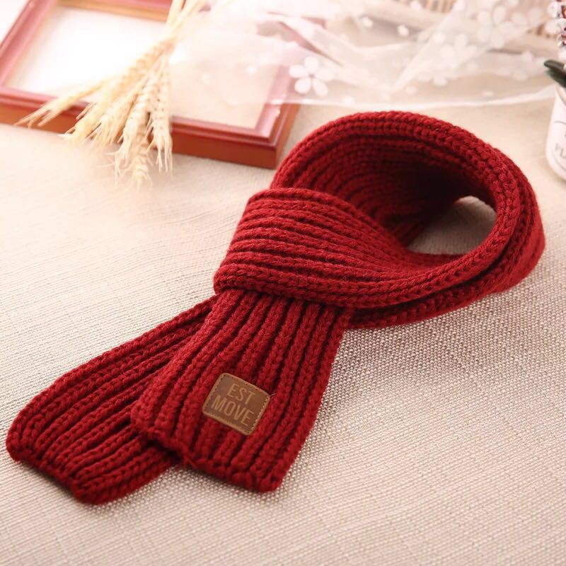 Knitted Wool Winter Dog Scarf