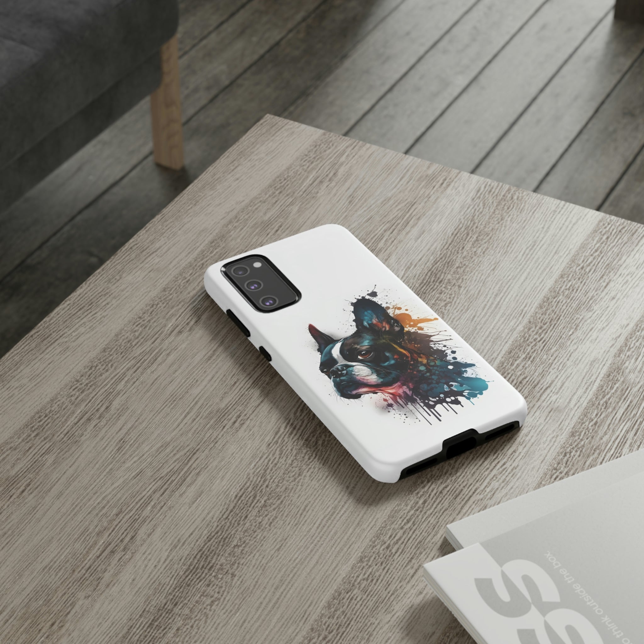 Boston Terrier Art on Samsung Tough Cases