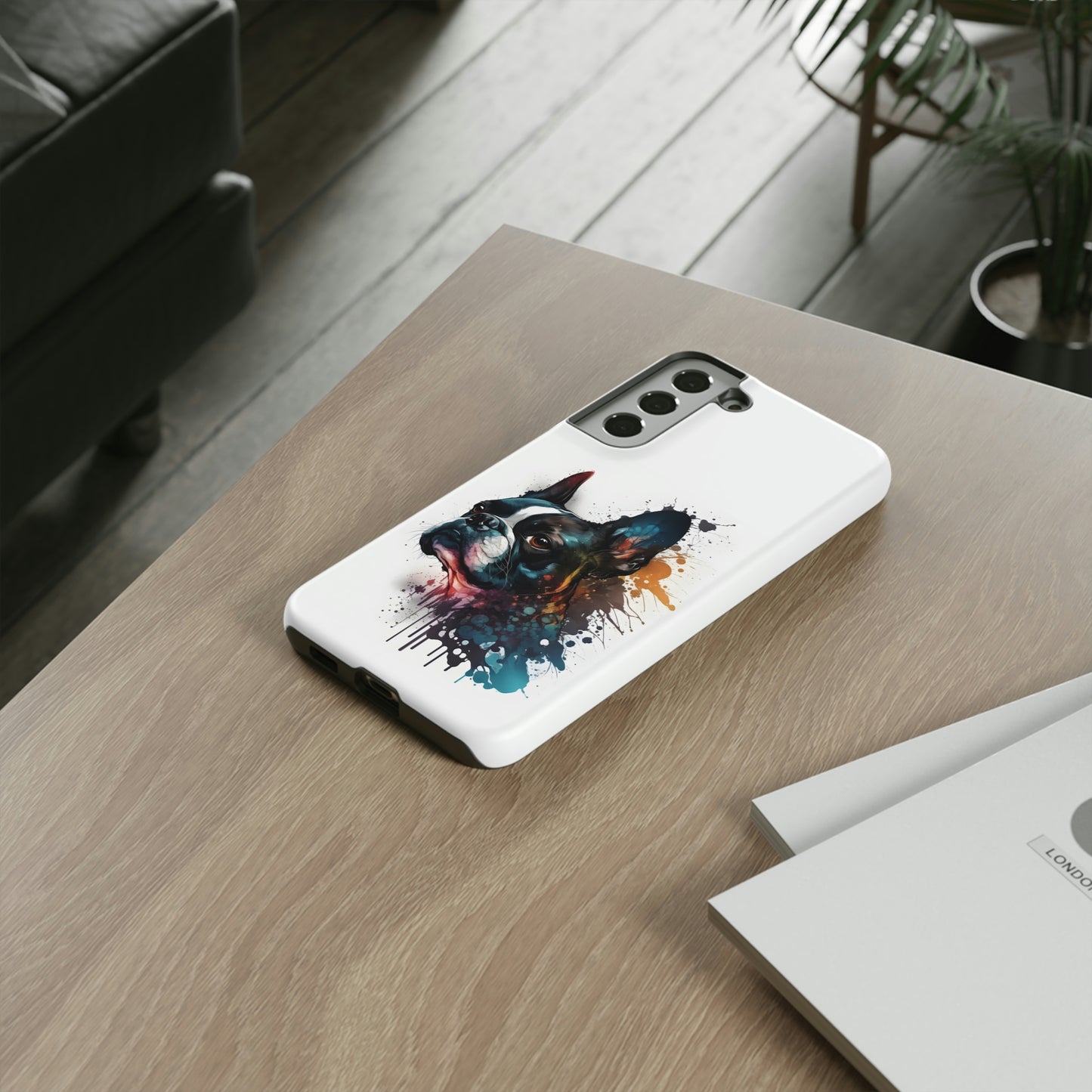 Boston Terrier Art on Samsung Tough Cases