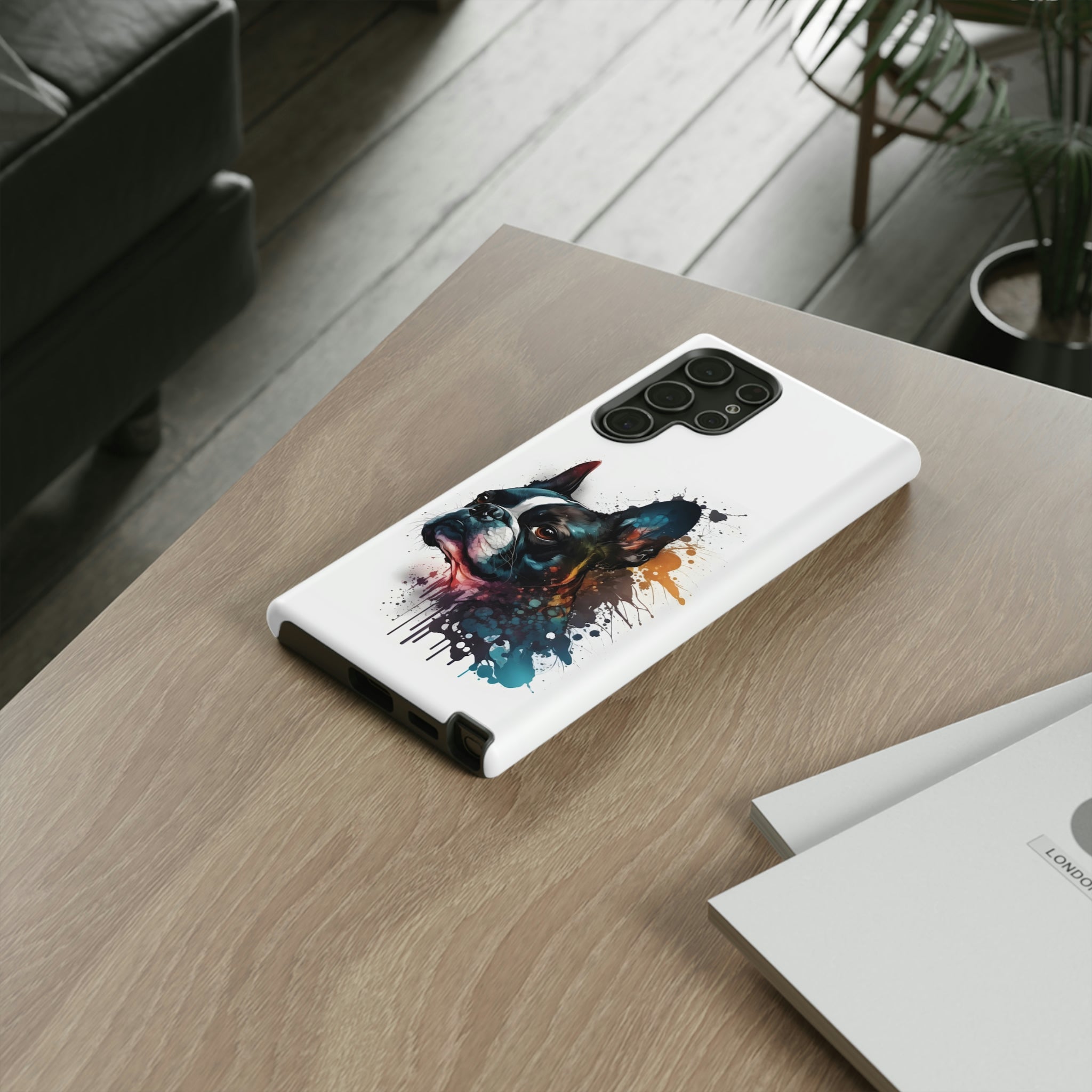 Boston Terrier Art on Samsung Tough Cases