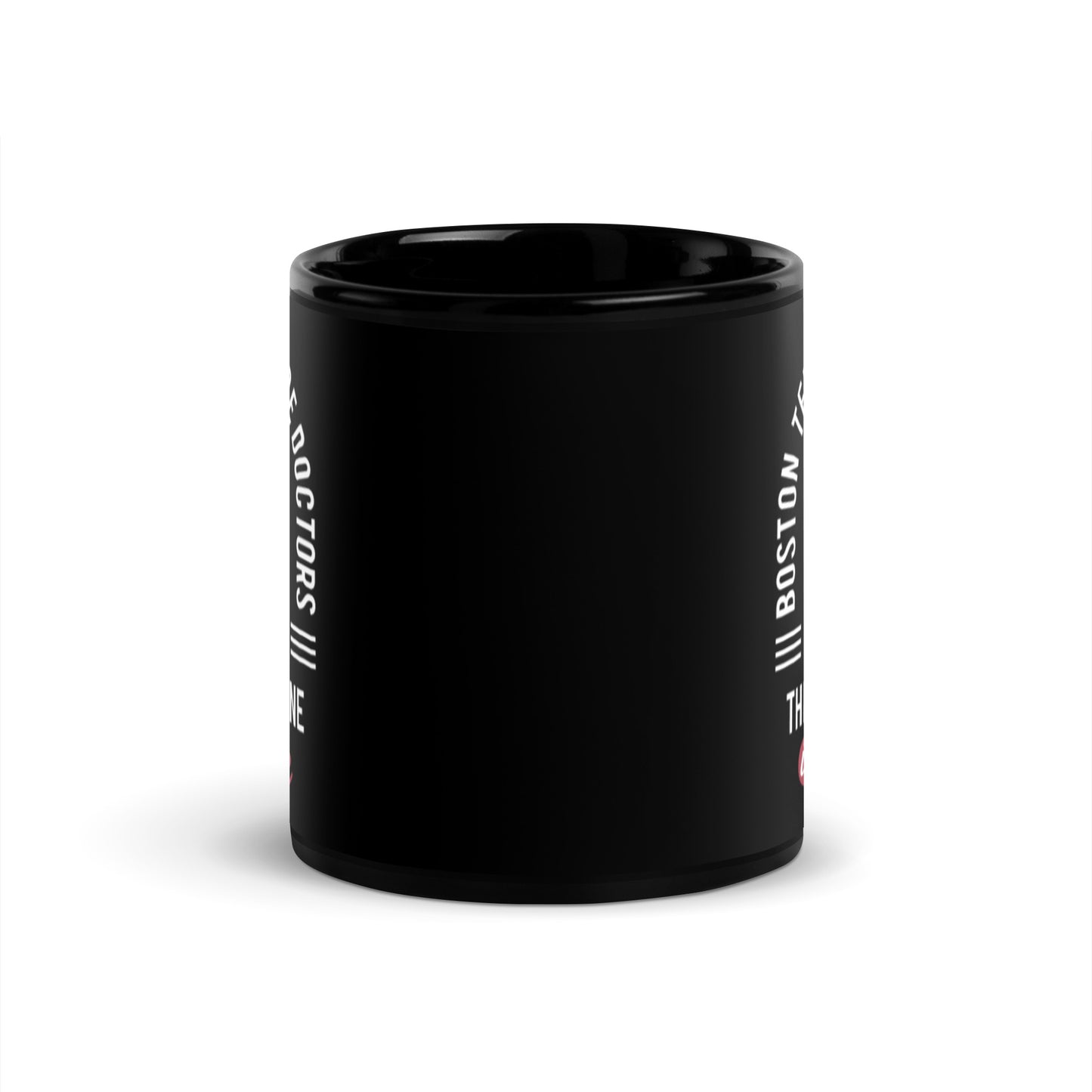 Boston Terriers Are Doctors Black Glossy Mug