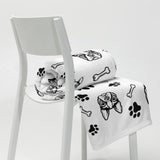 Boston Terrier Soft Blanket on a Chair