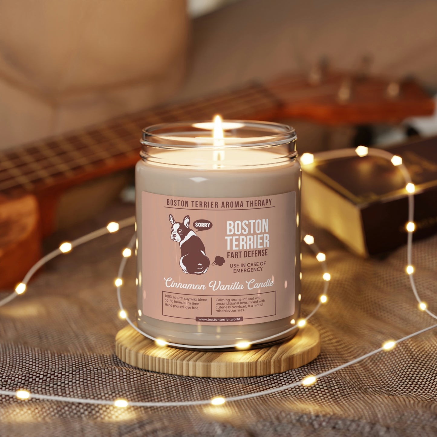 Cinnamon Vanilla Candle - Boston Terrier Aroma Therapy