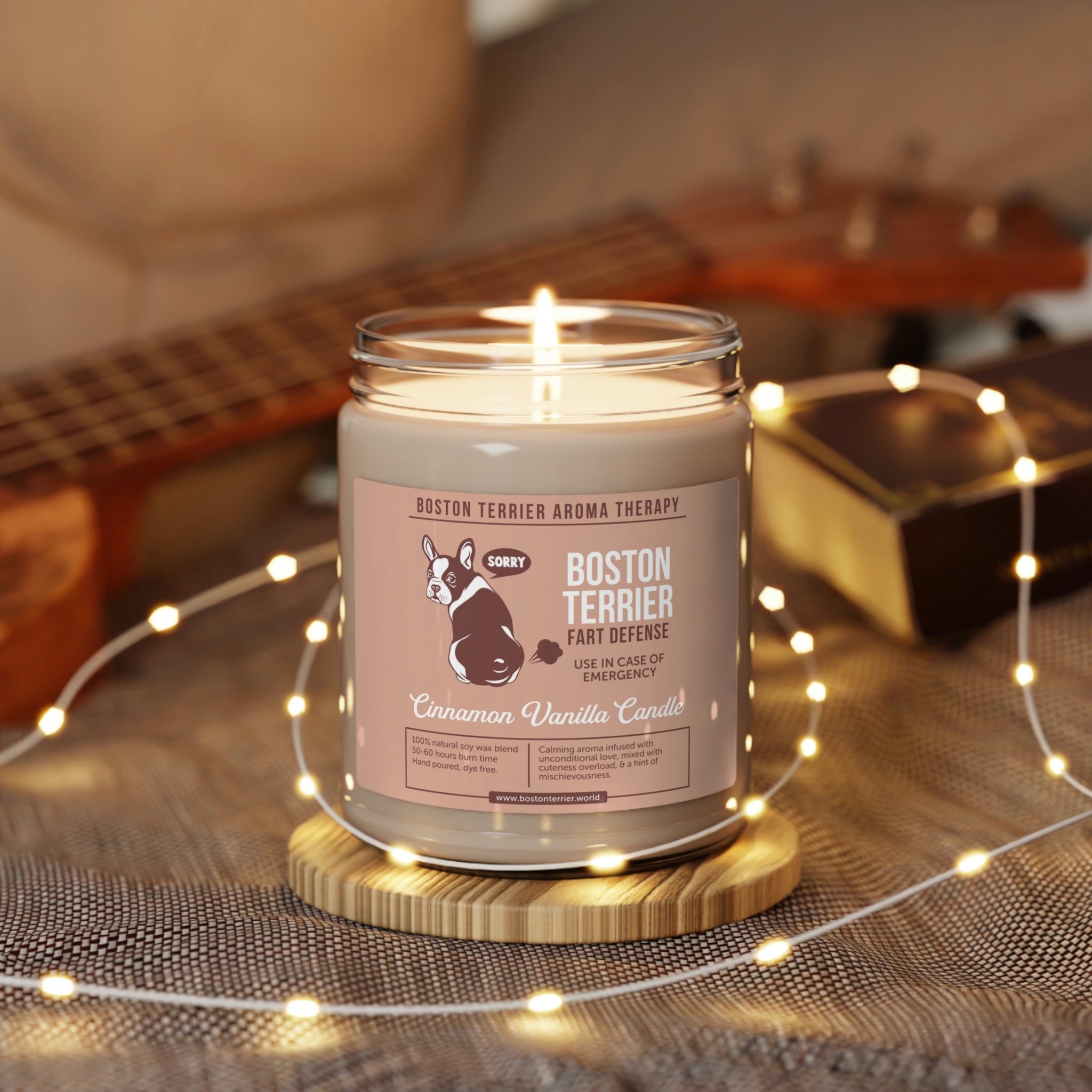Cinnamon Vanilla Candle - Boston Terrier Aroma Therapy