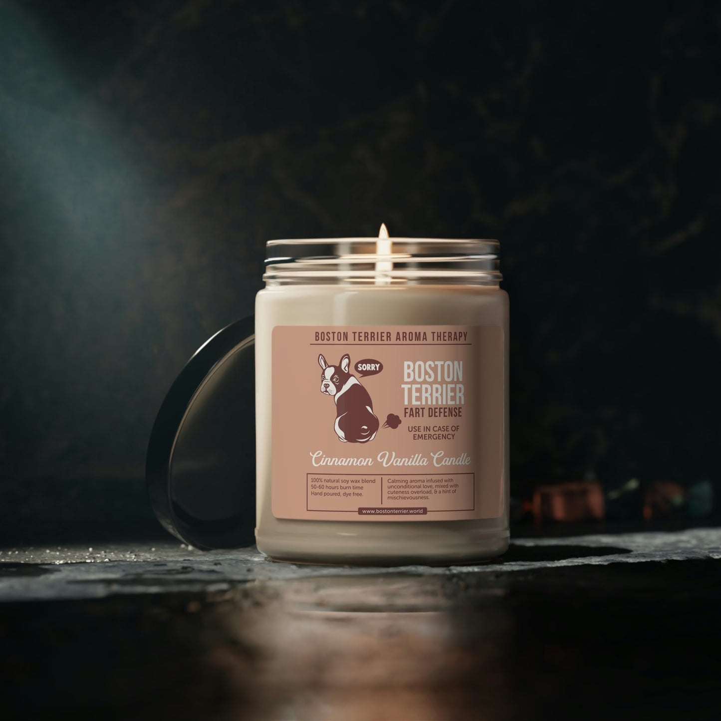 Cinnamon Vanilla Candle - Boston Terrier Aroma Therapy