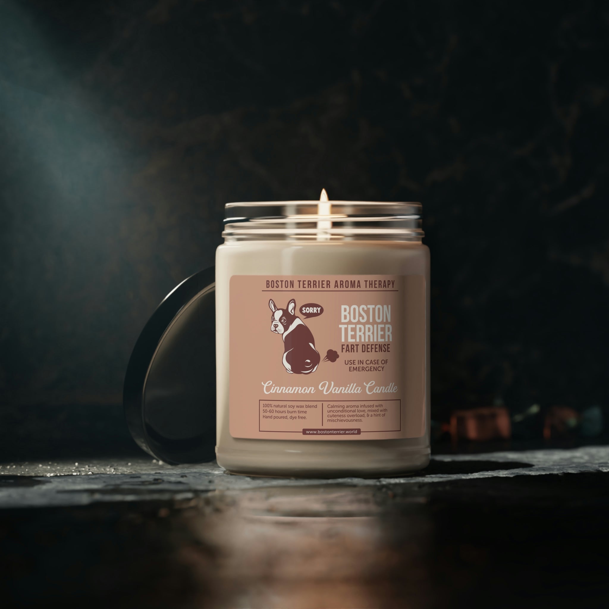 Cinnamon Vanilla Candle - Boston Terrier Aroma Therapy