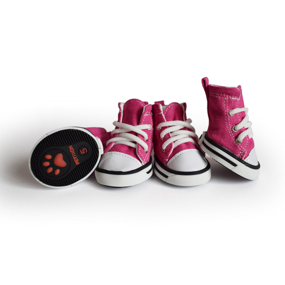 Converse Paws Canvas Dog Shoes - Pink
