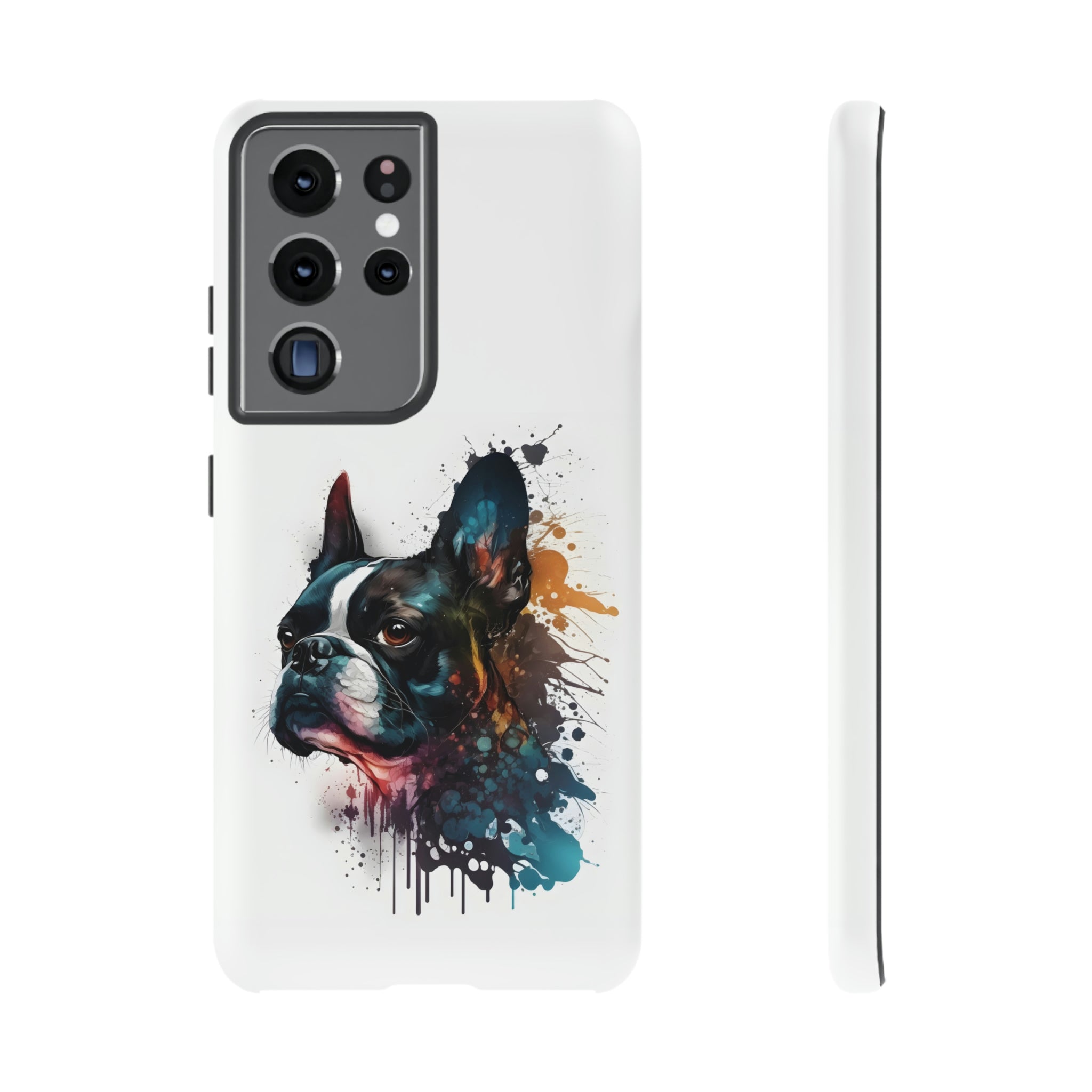 Boston Terrier Art on Samsung Tough Cases