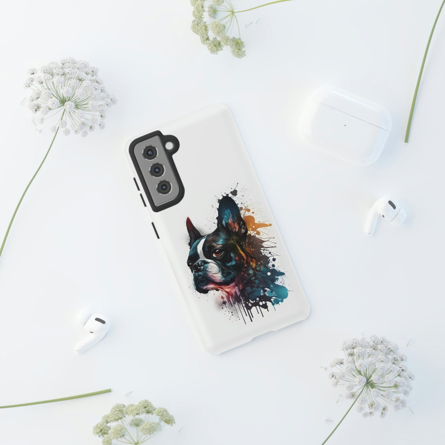 Boston Terrier Art on Samsung Tough Cases